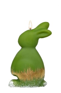 Sviečka Zajac Bunny malý olivový
