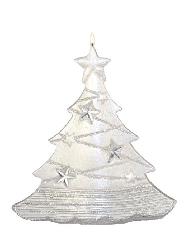 Vianočný stromček s hviezdami s diódou perlový