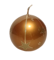 Guľa K3 Christmas stars metalíza hnedá