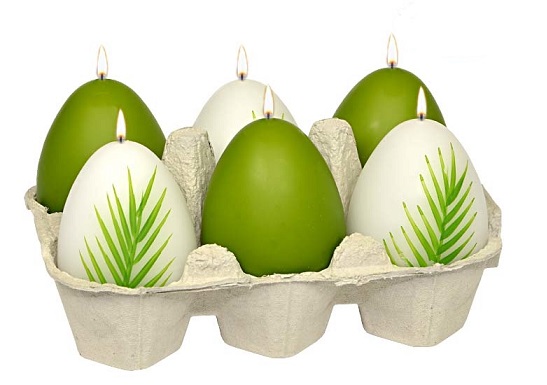 Veľkonočná sviečka vajce 60/45 Palm Sunday 6 ks