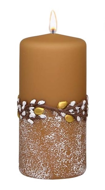 Sviečka Valec 150/70 Gold eggs mocca