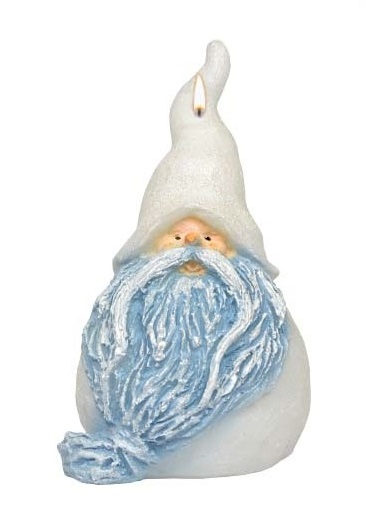 Sviečka Winter Santa modrý