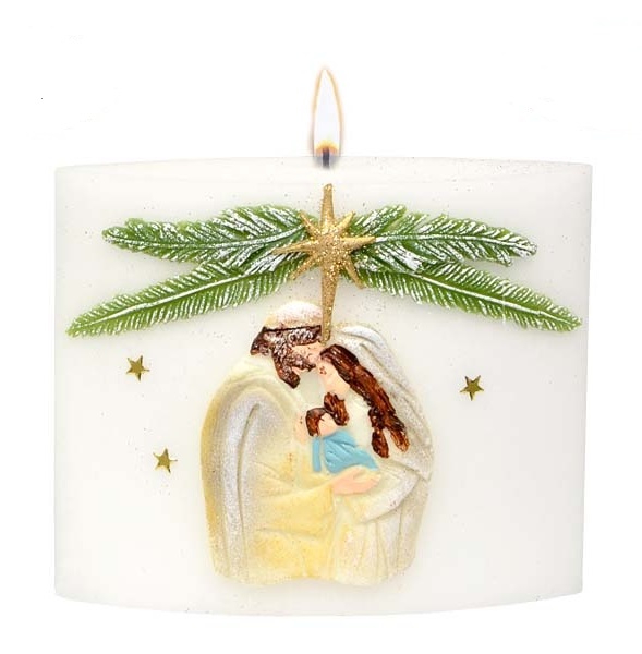 Elipsa Nativity scene s diódou biela