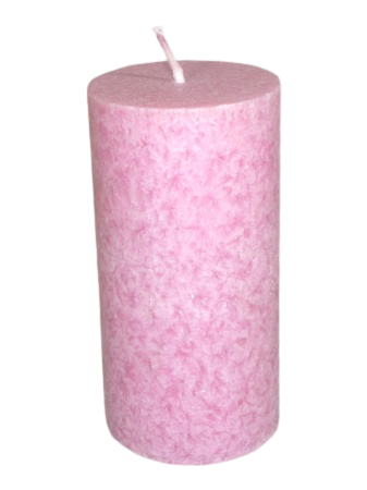 Stearínový valec 120/60  - ružový