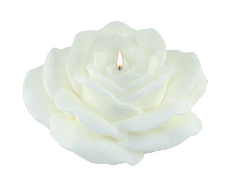 Ruža stearínová aromatická gigant - biela